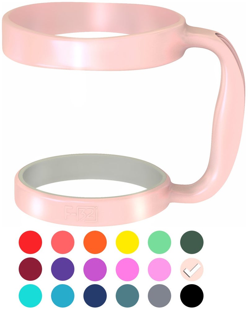 F-32 Handle - 19 COLORS - 30oz Size - Compatible with 30 oz YETI and 30 oz. OZARK TRAIL Tumbler Travel Mug (30OZ, PRETTY PINK) - Image 2